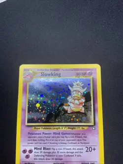 Pokemon TCG Slowking Neo Genesis 14 Holo Unlimited Rare Card SWIRL - Image 4