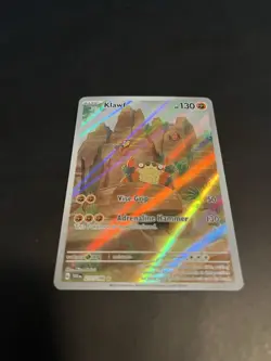 Pokemon TCG Klawf Scarlet & Violet Holo Illustration Rare Card 217/198 Base Set - Image 3