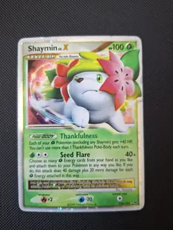 Pokemon Platinum Shaymin LV.X Holo Ultra Rare Card 126/127 MP - Image 1