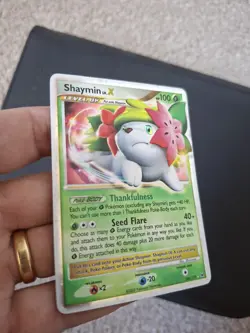 Pokemon Platinum Shaymin LV.X Holo Ultra Rare Card 126/127 MP - Image 3