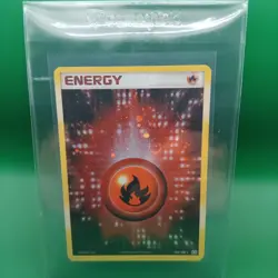 Pokemon TCG 2005 Ex Emerald Holo Fire Energy 102/106 Rare Card Lp/Nm - Image 1