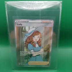 Pokemon TCG Lost Origin Trainer Lady 193/196 Full Art Holo Rare Card Nm - Image 1