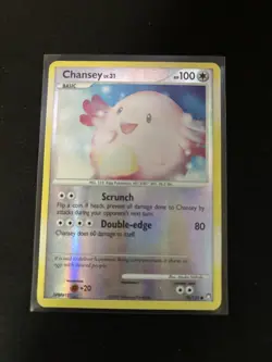 Pokemon TCG Chansey 76/123 Mysterious Treasures Reverse Holo Common - Image 2