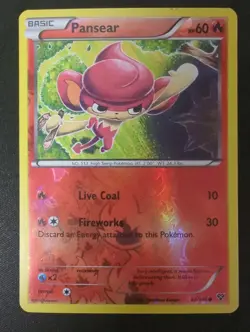 Pansear 22/146 XY Base Set Reverse-Holo Common MP Pokemon TCG - Image 1