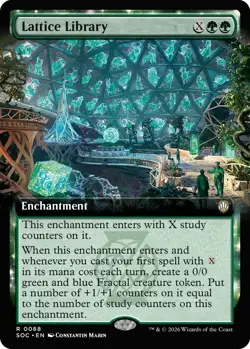 Lattice Library 88 MTG Secrets of Strixhaven TCG NM - Image 1