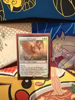 Ancient Gold Dragon Commander Legends: Battle for Baldur's Gate Foil MTG - Image 1
