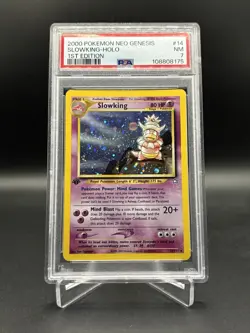 2000 Pokemon Neo Genesis 1st Edition Slowking Holo Rare #14/111 PSA 7 - Image 1