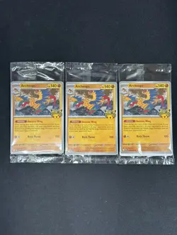 3x Pokemon Chicago Field Museum Fossil Exhibit Archeops Promo Card SEALED - Image 1