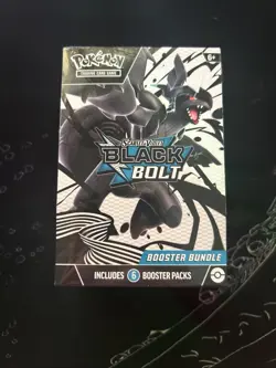 Pokemon TCG Black Bolt Booster Bundle Factory Sealed 6 Packs New English - Image 1