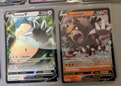 Pokemon V VMAX 9 Card Lot Snorlax Pikachu Greninja Glaceon Entei NM - Image 2