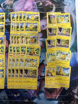 100x Pikachu Pokemon TCG Non Holo Card Lot - As Shown - Multiples - Various Sets - Image 3