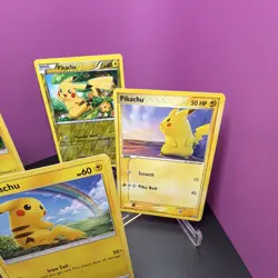 Pikachu Pokemon TCG 4-Card Lot English Promo Lost Origin Silver Tempest Holo - Image 4