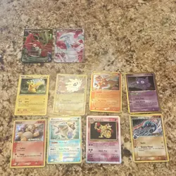 Nintendo Pokemon TCG EX Emerald 9-Card Mixed Lot Groudon EX Pikachu Holo - Image 2