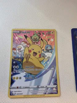 Pokemon TCG Pikachu 2-Card Lot Promo Holo SWSH020 & 58/110 English - Image 3