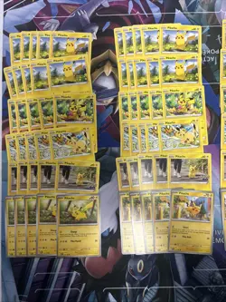 100x Pikachu Pokemon TCG Non Holo Card Lot - As Shown - Multiples - Various Sets - Image 2