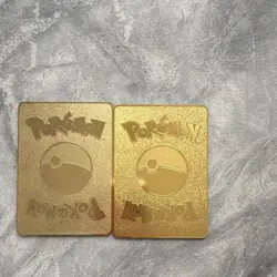 Pokemon TCG Gold Metal Card Lot (2) Charizard GX 150/147 Pikachu VMAX - Image 3