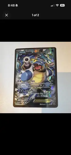 Pokemon TCG 4-Card Lot XY Black Star Promos EX Charizard Blastoise Pikachu - Image 5