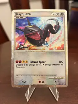 Rayquaza (Shiny) SL10 Pokemon TCG Call of Legends Holo - Heavy Played - Image 1