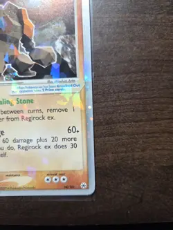 Regirock ex 98/101 EX Hidden Legends Holo Pokemon TCG - Image 4