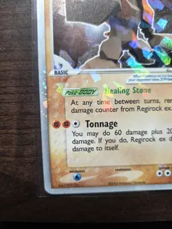 Regirock ex 98/101 EX Hidden Legends Holo Pokemon TCG - Image 5