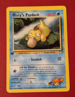 Pokemon TCG - Misty's Psyduck - 54/132 1st Edition - Gym Challenge LP/VMP+ - Image 1