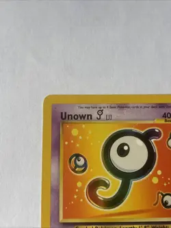 Unown J 38/53 Black Star Promo Rare Pokemon Card Unknown 2001 Vintage HP - Image 5