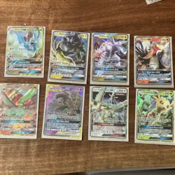 Pokemon TCG GX Card Lot – 8 Cards – Altaria, Raikou, Palkia, Entei & More - Image 1