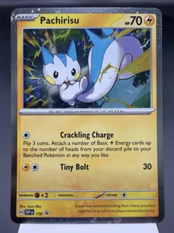 Pachirisu SVP158 - Holo Promo - Scarlet & Violet Promo Pokemon Card NM - Image 1