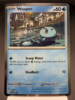 Wooper SVP155 - Holo Promo - Scarlet & Violet Poromo Pokemon Card NM - Image 1