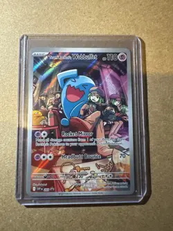 Pokemon TCG Destined Rivals Team Rockets Wobbuffet Promo Card 203 NM Condition - Image 1
