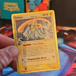 The Pokemon Company Deoxys 6/110 EX Holon Phantoms Delta Speed Holo Rare DAMAGED - Image 4