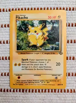 Pikachu 60/64 Jungle Pokemon Card LP/NM - Image 1