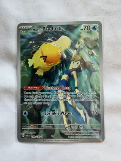 Pokemon TCG Misty's Psyduck 193/182 Destined Rivals Illustration Rare Card - Image 1
