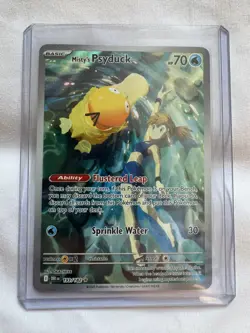 Pokemon TCG Misty's Psyduck 193/182 Destined Rivals Illustration Rare Card - Image 3