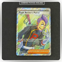 POKEMON TEAM ROCKET'S PETREL 226/182 ULTRA RARE DESTINED RIVALS NEAR MINT - Image 1