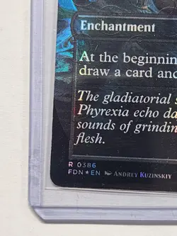 MTG Phyrexian Arena #386 Borderless Mana Foil Foundations Near Mint - Image 3