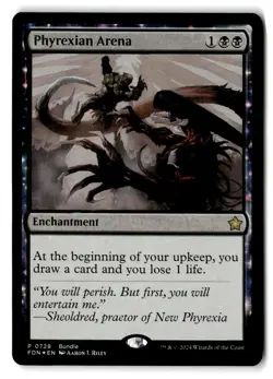 Phyrexian Arena (Foil) - NM - FDN Foundations Bundle Promo # 728 - MTG Magic - Image 1