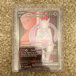 Pokemon TCG Team Rocket's Mewtwo ex 213/182 Destined Rivals Full Art Holo - Image 1