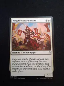 Knight of New Benalia 24 Common Dominaria Magic: The Gathering Lightly Played - Image 1