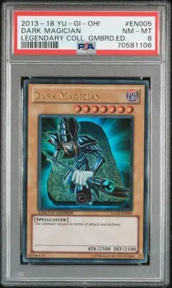 Dark Magician LC01-EN005 PSA 8 Legendary Collection Gameboard Edition YU-GI-OH! - Image 1