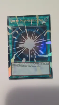 YUGIOH RA05-EN149 Super Polymerization (extended art) Ultra Rare 1st Edition NM - Image 1