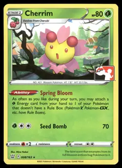 Cherrim 008/163 Prize Pack Series Cards Rare Non-Holo Pokemon LP - Image 1