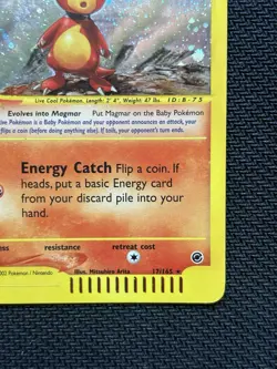 Magby 17/165 Pokemon Card Expedition E Reader Holo LP-/MP+ - SEE PHOTOS - Image 4