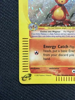 Magby 17/165 Pokemon Card Expedition E Reader Holo LP-/MP+ - SEE PHOTOS - Image 5