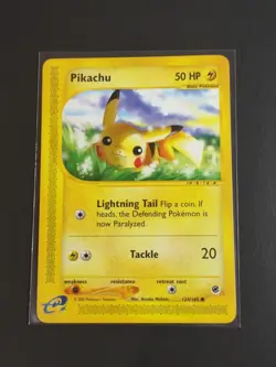 Pokemon TCG Pikachu Non-Holo Expedition Base Set E-reader 124/165 WOTC LP+ - Image 1