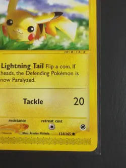Pokemon TCG Pikachu Non-Holo Expedition Base Set E-reader 124/165 WOTC LP+ - Image 5