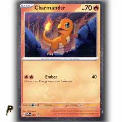 Pokemon Scarlet & Violet Cosmos Holo Charmander SVP 047 Promo Card NM - Image 1
