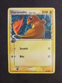 Charmander 49/100 Crystal Guardians (Delta Species) Non Holo Pokemon Card NM - Image 2