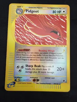 Pidgeot 59/165 Reverse Holo Pokemon Trading Card Game eCard Expedition LP - Image 3
