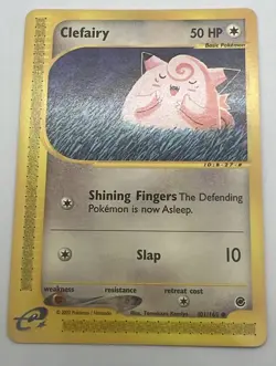 Clefairy 101/165 Expedition Base Set Pokemon Card 2002 Non-Holo E-reader - Image 1